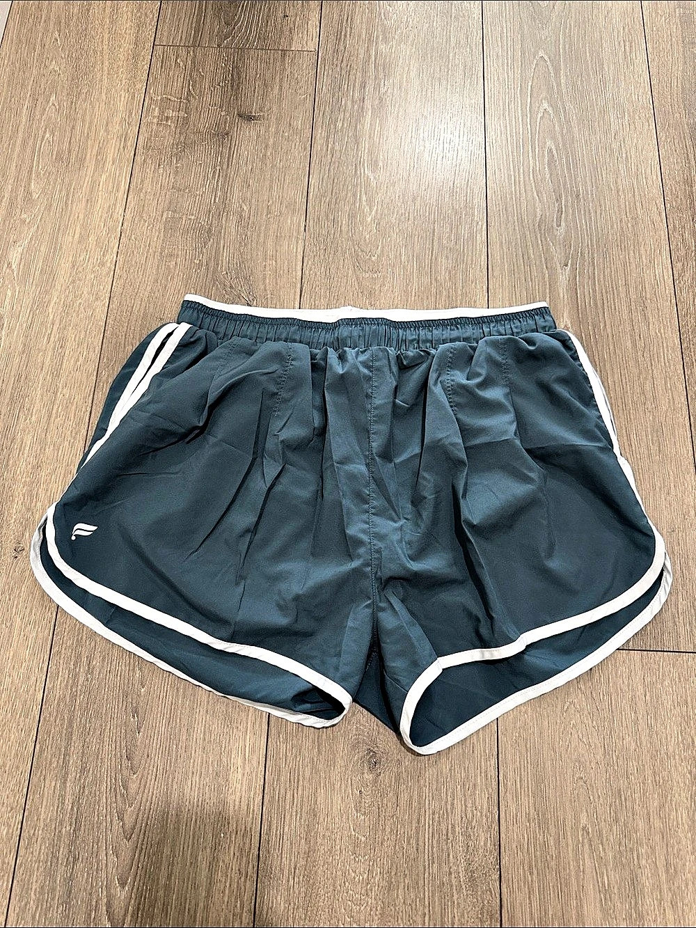 Fabletics Athletic Shorts in Green & White